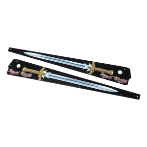 Stern Pinball Black Knight Sword of Rage Armor Side Rails