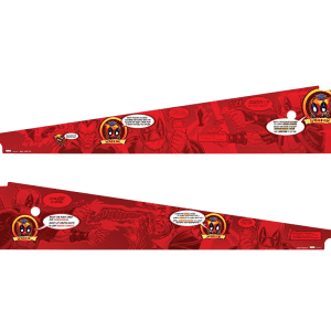 Stern Pinball Deadpool Inside Art Blades Inside Decals