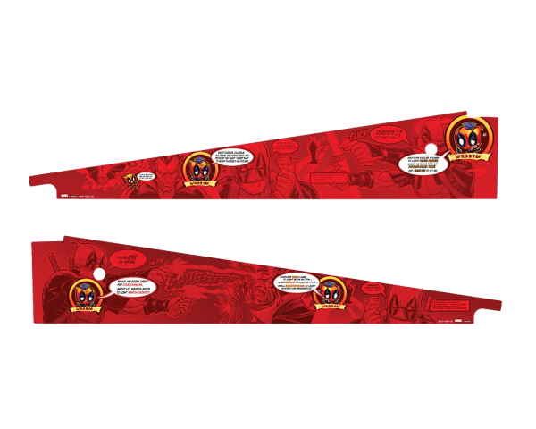Stern Pinball Deadpool Inside Art Blades Inside Decals