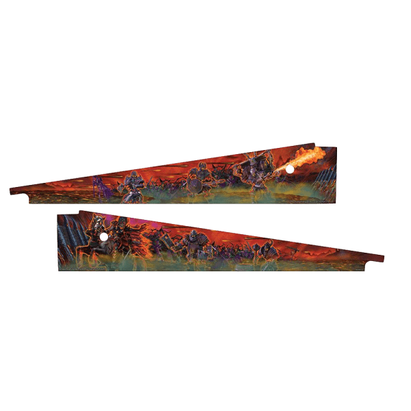 Stern Pinball Black Knight Inside Art Blades Inside Decals
