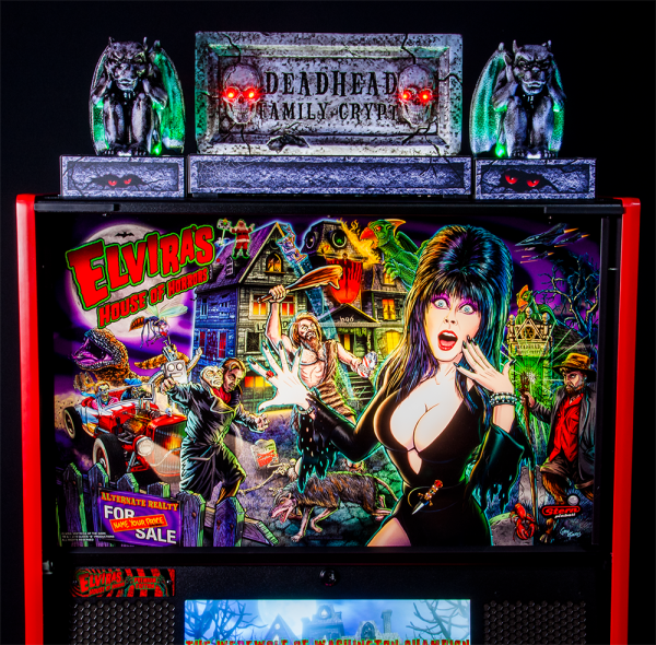 Stern Pinball Elvira House of Horrors Pinball Topper
