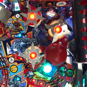 Stern Pinball DeadPool Ninja star Pop Bumper Cap Kit - Image 2