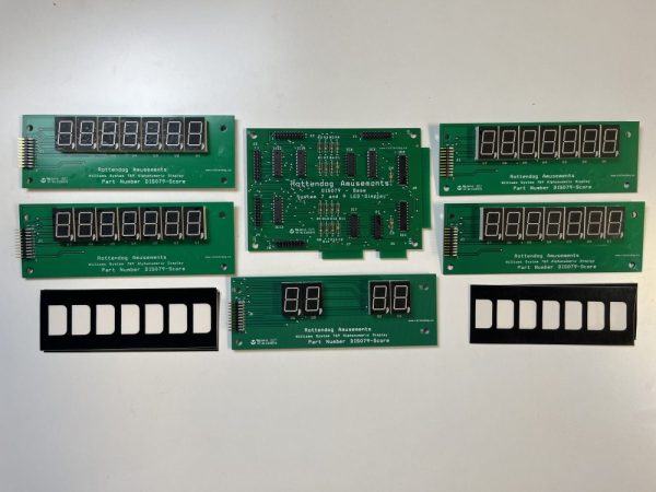 Rottendog RottenDog Williams 7 Digit Numeric Display Set DIS079 - Classic Game Rooms