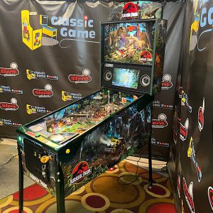 Jurassic Park Limited Edition Pinball Machine with Topper - Image 2