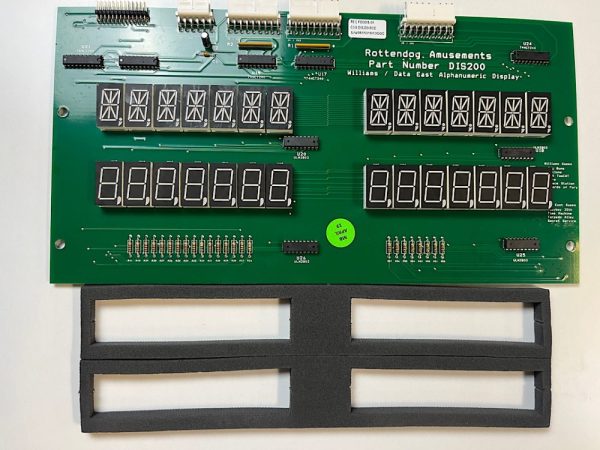 RottenDog Williams / Data East 4 Person 7 Digit AN Display (RED) DIS200-R