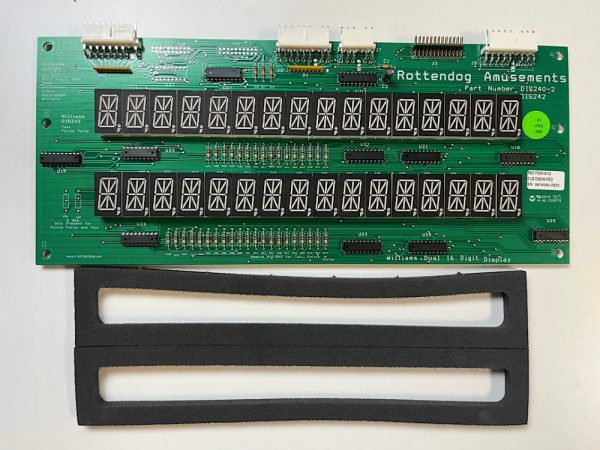 RottenDog Williams Dual 16 Segment AN Display (RED) Part DIS240-R