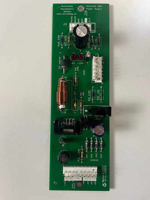 RottenDog Gottlieb System 80 (B-19694) Power Supply Board, Part GPS081