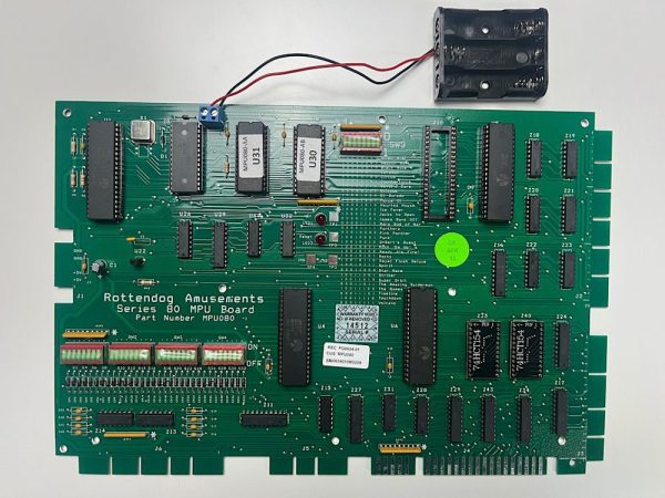 RottenDog Gottlieb System 80/A MPU Board, Part MPU080